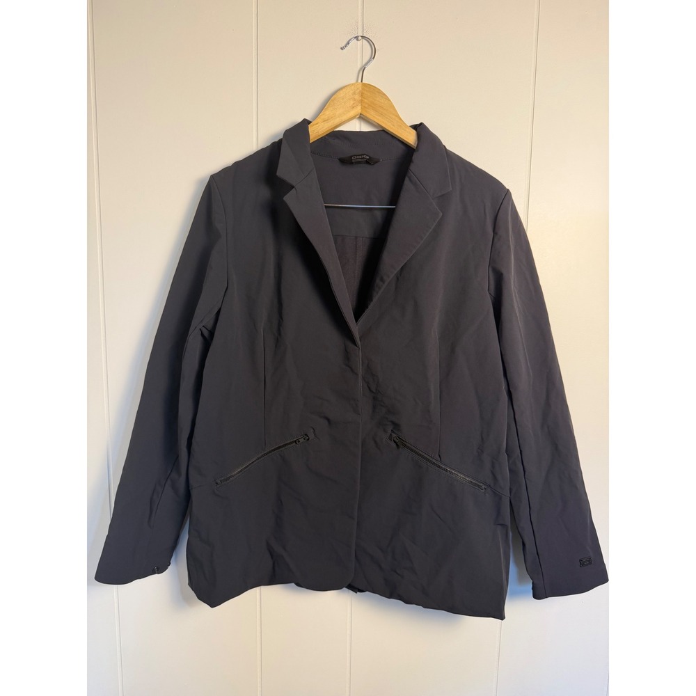 OGIO Fusion Tech Blazer XL Dark Gray Performance Stretch Snap Front Zip Pockets